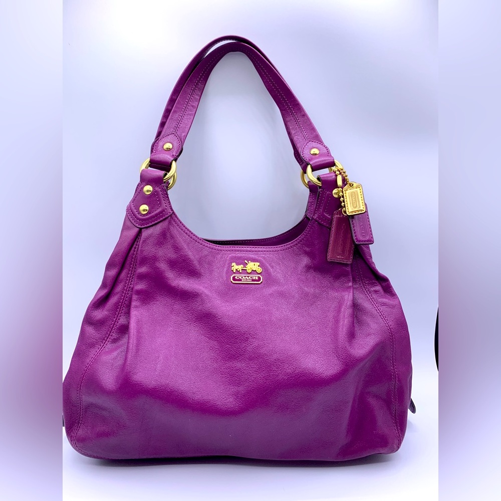 Vintage Coach Madison Leather Hobo Shoulder Bag
